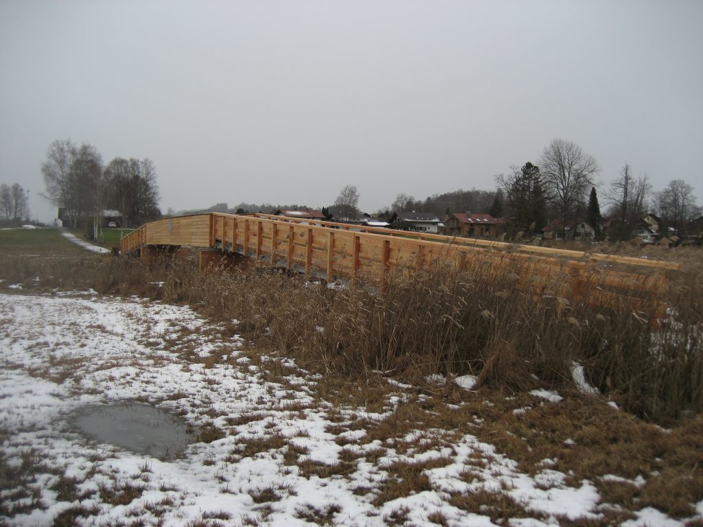 Balsenbrücke in Uffing von der Seite