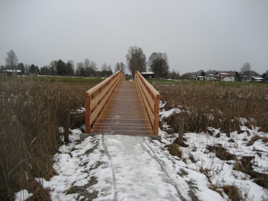 Balsenbrücke in Uffing - Übergang